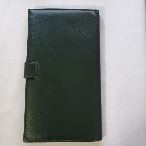 Crystal Cruise Lines Dark Green Faux Leather Passport Travel Wallet / Organizer - Picture 9 of 9